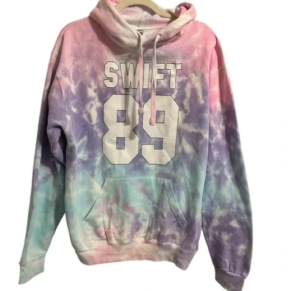 Taylor Swift Jackets & Blazers - Taylor Swift Tie-Dye Hoodie - Pink, Purple, Blue